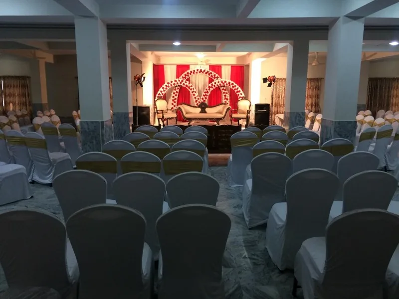 Decorated wedding hall at Pameer Hotel Mingora set for a 400-guest shaadi